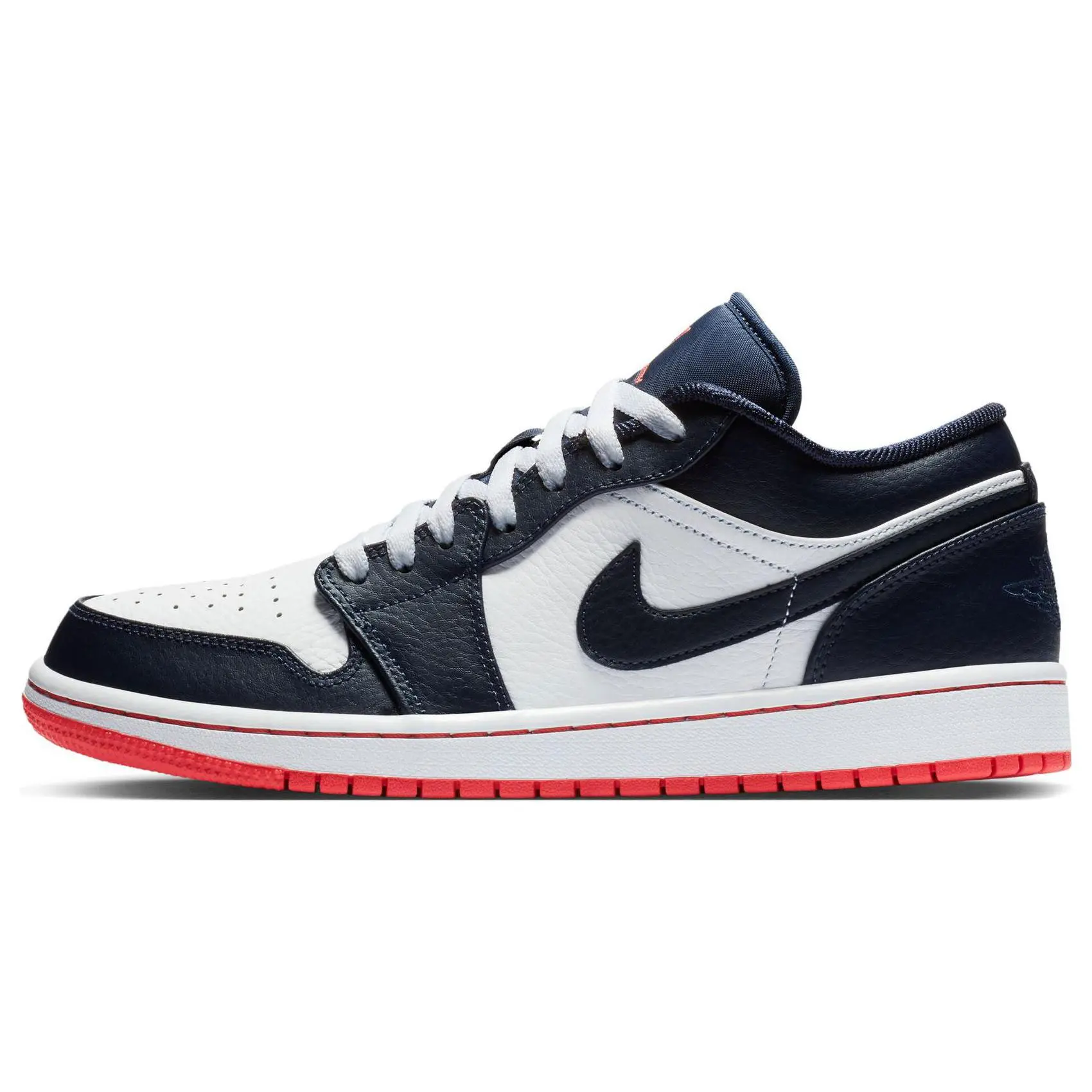 Jordan 1 Low Obsidian Ember Glow Retro Basketball Shoes Unisex 553558-481