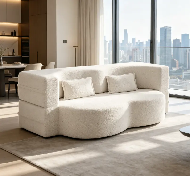 2-in-1 Modular Sectional Sofa - Foam-Filled Convertible Floor Couch with Pillows, Foldable Full-Size Guest Sleeper, Tool-Free Assembly for Apartment Living Spaces (Living Room Indoor Furniture Sofas & Couches), 2 In-1 Sofas & Couches decor