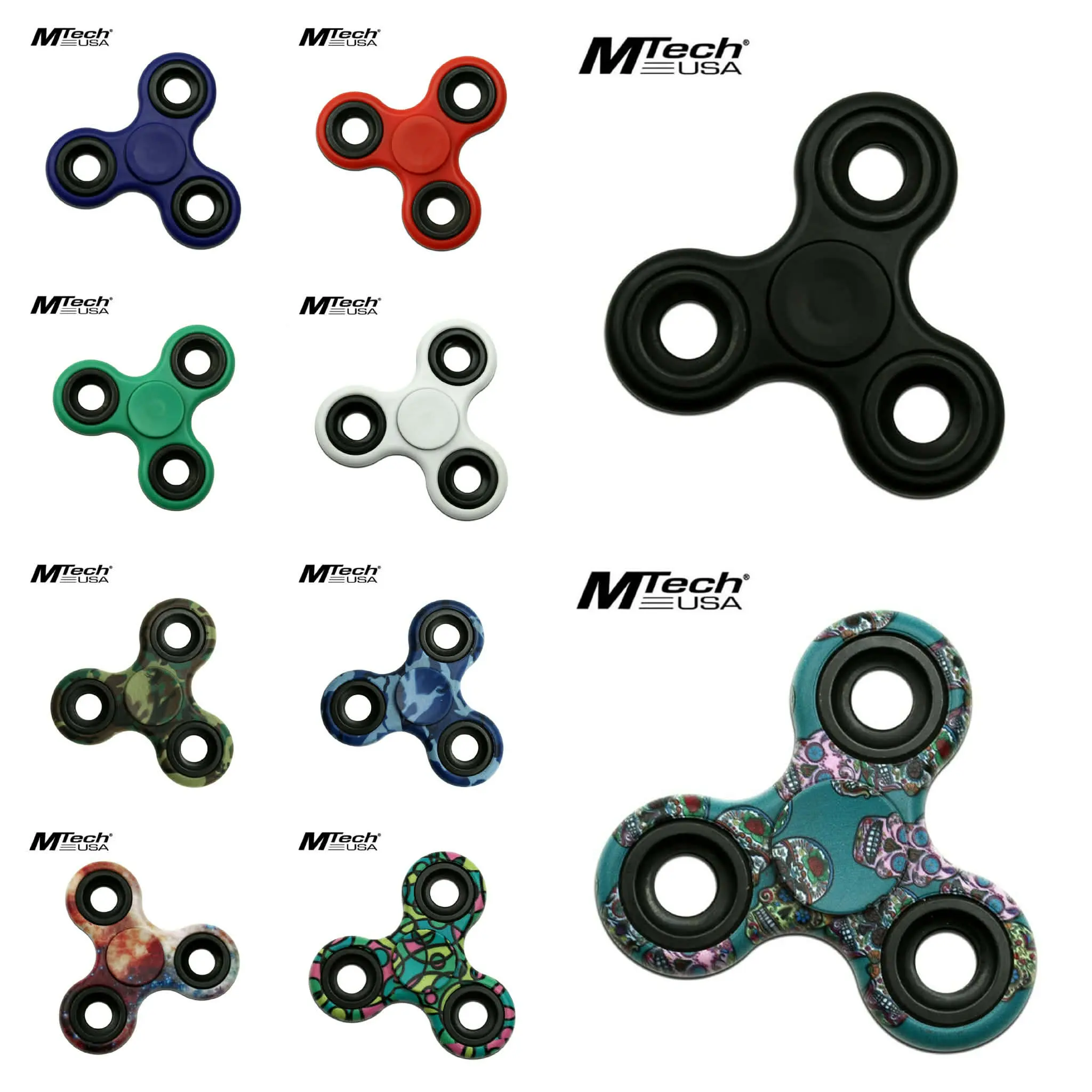 10-Pack Fidget Spinners, Classic Novelty Toys for Stress Relief (Toys & Hobbies Category)