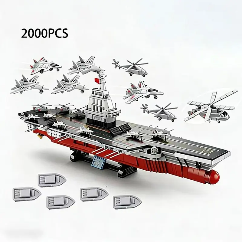 2000pcs Ship High Difficulty Construction Building Blocks, Airplane and Ship Building Blocks, Desktop Decoration, Diy Building Model, New Year Birthday Valentine Gift