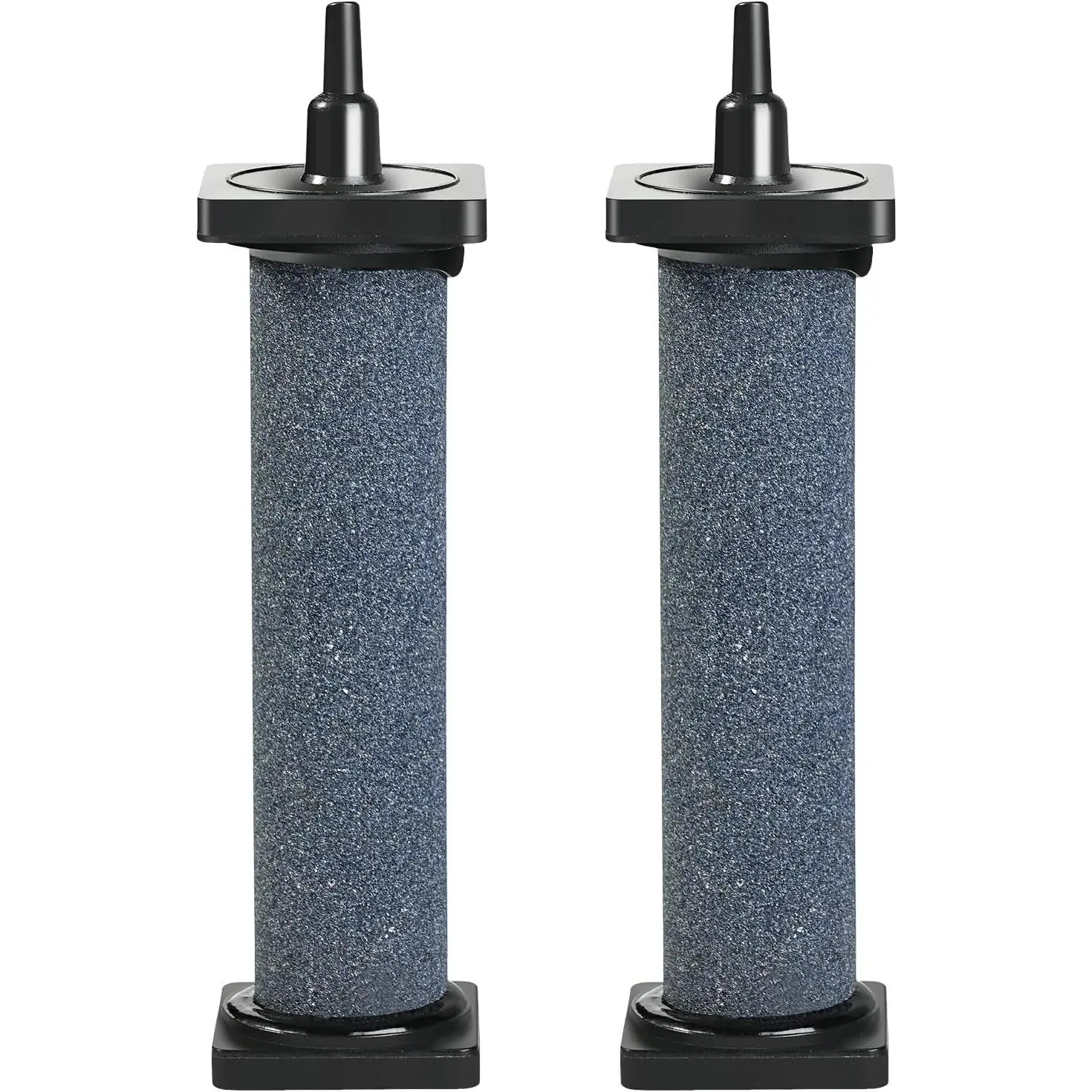 5-Inch Cylindrical Aquarium Air Stone (2-Pack), Large Bubble Diffuser Aerator Accessory for Fish Tanks, Ponds