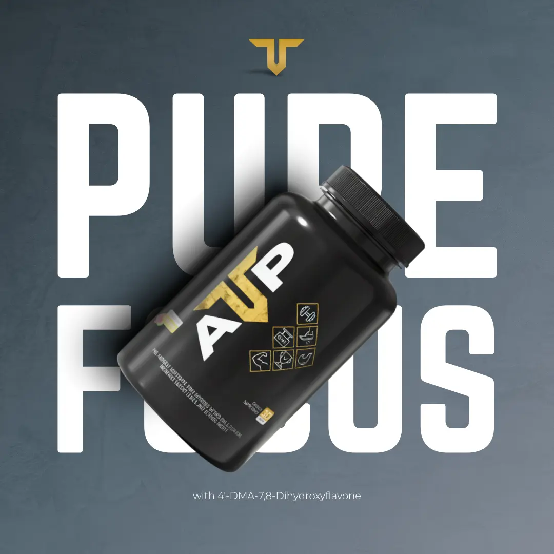 ATP - Pure Focus Effervescent Tablet for Energy Boost & Cognitive Enhancement - 300mg Caffeine & 4'-DMA-7,8-Dihydroxyflavone for Focus & Memory - Fitness