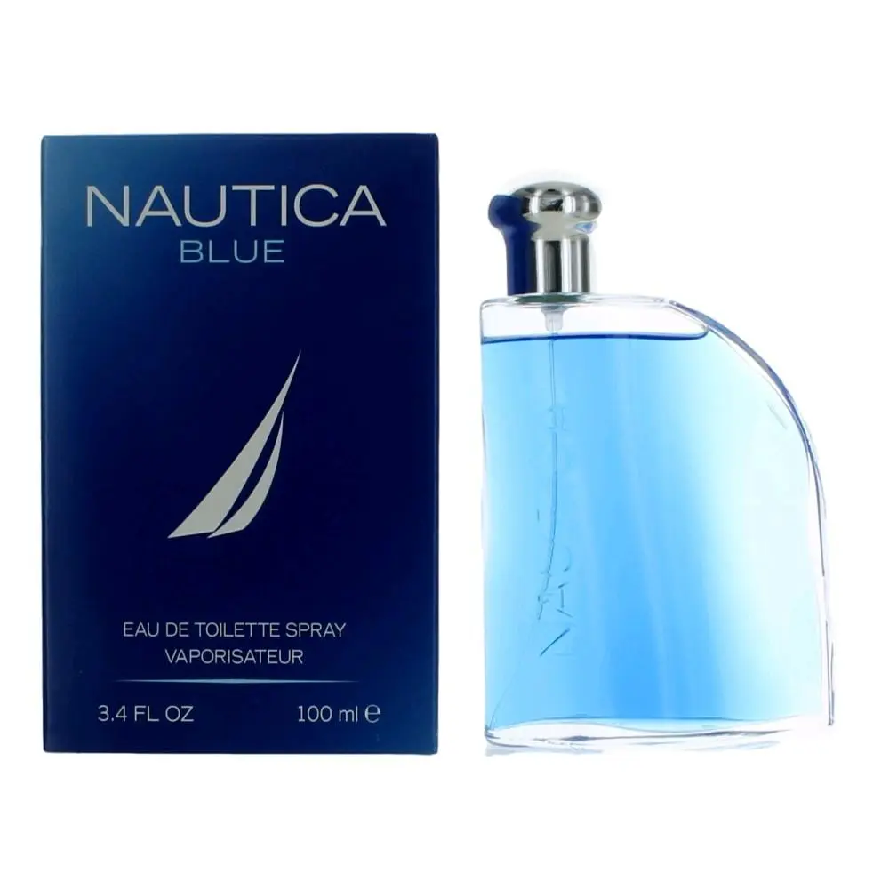 Nautica Blue Eau de Toilette for Men, Long-Lasting Aromatic Cologne for Daily Use, 3.4 oz / 100 ml Spray, 100 Ml Perfume, Dreamy Floral Musk, Dating, 100Ml, Party