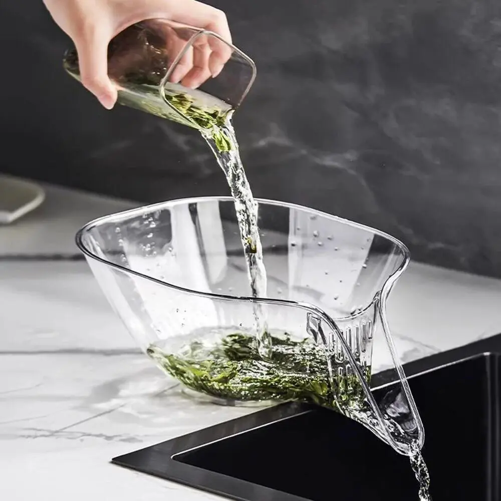 Kitchen Multi-Functional Drain Basket Utensil with Funnel Design – Perfect for Draining Pasta, Vegetables & Fruits, Heat-Resistant Durable Material, Easy to Clean, Essential Kitchen Tool for Quick Draining, Serving & Straining Needs, Kitchen Gadgets, Food
