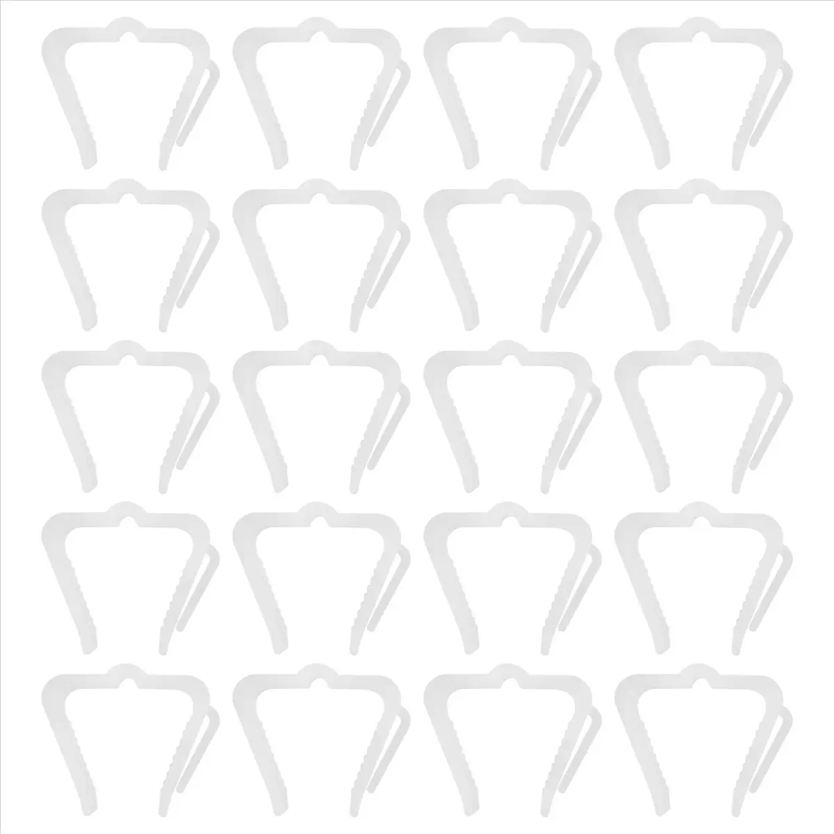 50 Pcs Christmas Light Hanger Hooks 1 5/8 Inch Fascia Boards Clips Weatherproof Plastic Outdoor Holiday Light Clip US