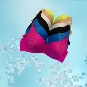 03 Konga 6 pack of color print T-shirt bras B cup C cup and D