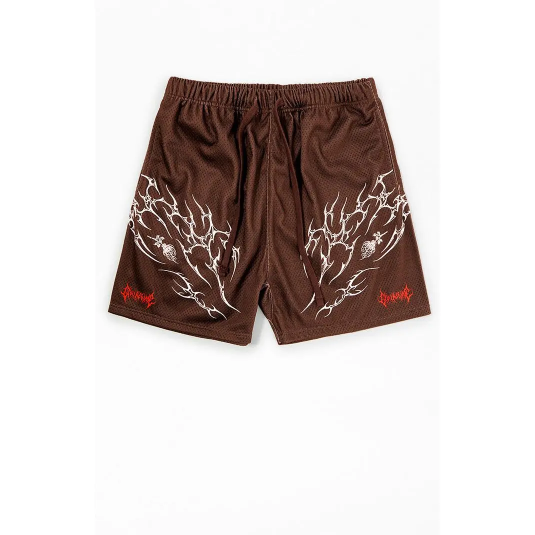Civil Men's Brown Core Mesh Basketball Shorts Civil Men's Brown Core Mesh Basketball Shorts