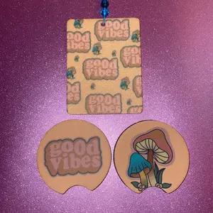 Good Vibes Car Accessories Set