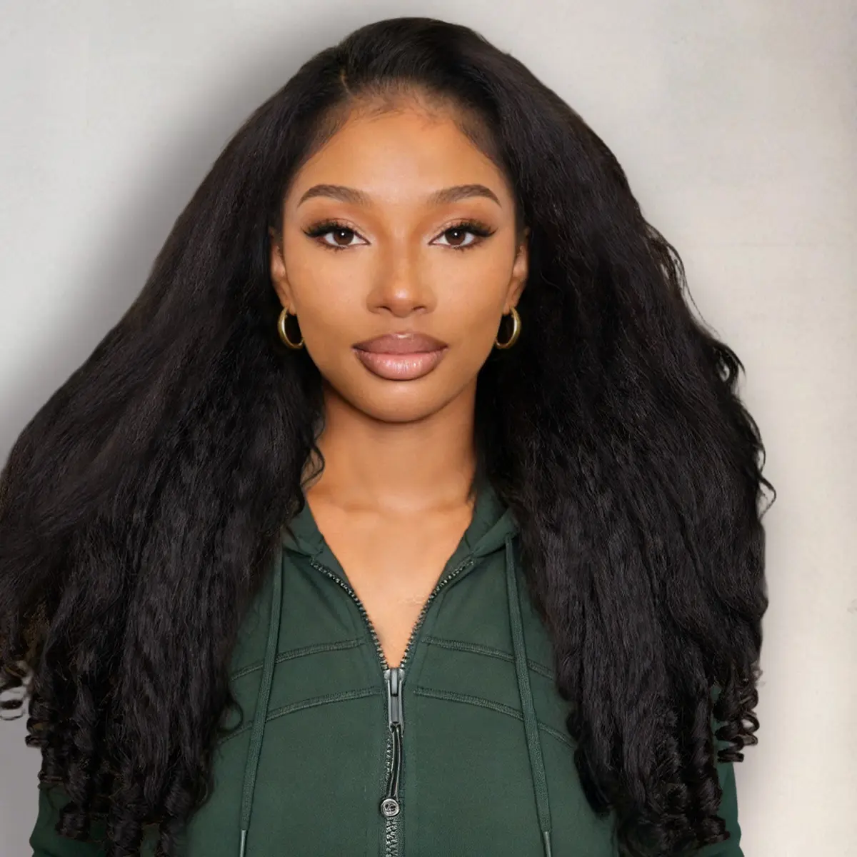 [Clearance Sale] CurlyMe Pre-Bleached 250% Density 9x6 Kinky Straight Burmese Curly Wear Go Glueless Wig Pre-Cut HD Lace With Spiral Curly Ends