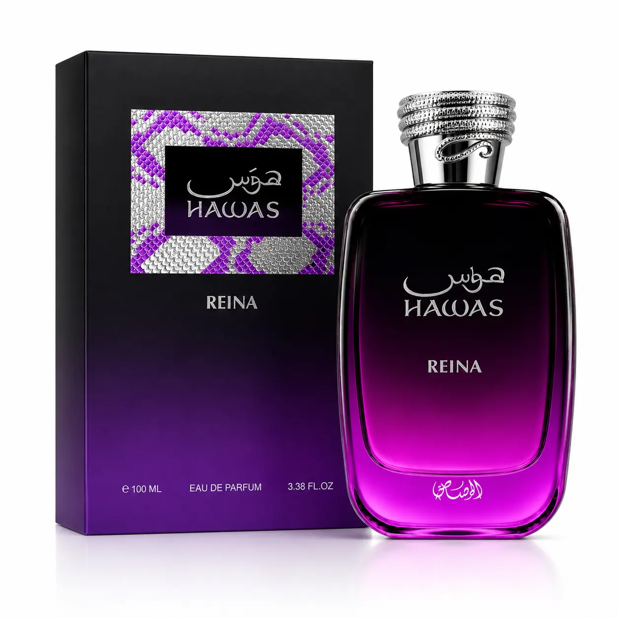 Rasasi Hawas Reina Eau de Parfum for Women, 100ml (3.38 fl oz) - Luxury Long-Lasting Fragrance with Coffee, Apricot, Jasmine, Vanilla & Amber Notes