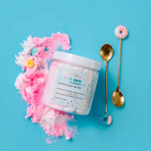 ''I Donut Know What I'll Do Without You'' Whipped Body Butter - Shea, Cocoa, Mango, Coconut, Jojoba, Vitamin E & Fruit Extracts