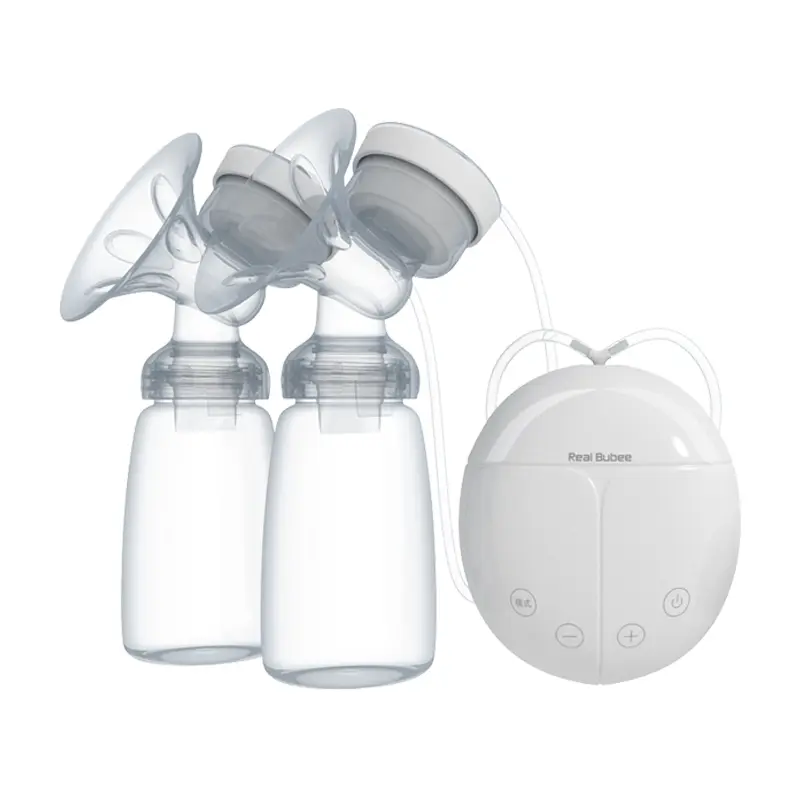 Electric Breast Pump USB Powered with 2 Milk Bottles, Dual Side Suction, Portable and Efficient, Ideal for Mothers