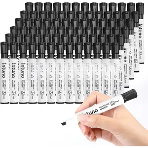 Dry Erase Markers, 96 Count Black, Chisel tip, Low-Odor,  for Office, Teaching, Meeting, Presentation, Classroom, Home
