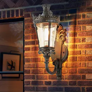 John Timberland Casa Marseille European Vintage Outdoor Wall Light Bronze French Vintage Sconce Fixture Decor for Exterior House Porch Patio Outside Deck Garage Yard Front Door Garden Home