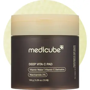 [medicube] Deep Vita C Facial Pads I 500,000PPM of vitamin water & 3 types of vitamin | (70 sheets)