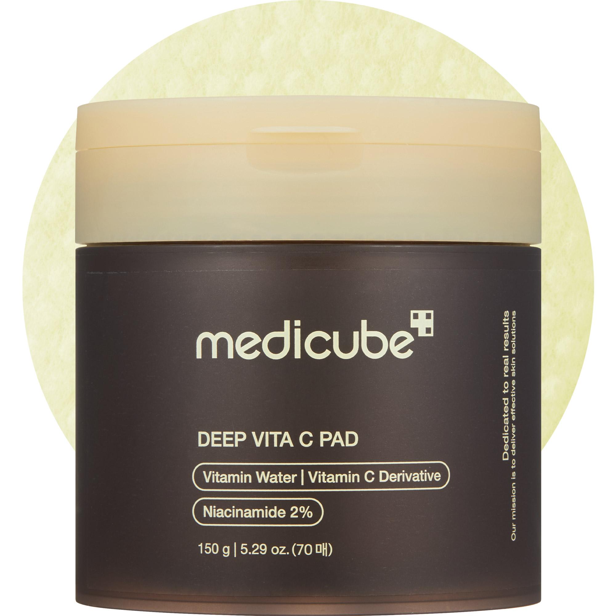 [medicube] Deep Vita C Facial Pads I 500,000PPM of vitamin water & 3 types of vitamin (70 sheets)
