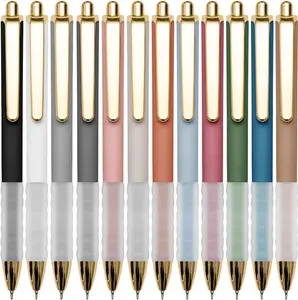 Ballpoint Pens Black Medium Point 1mm Pen with Super Soft Grip Ball Point Pen for Men Women Retractable Pens