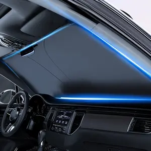 Upgrade Universal Car Front Windshield Sunshade, Foldable Car Sun Visor, Easy Installation, UV Protection, Summer Essential, Daily Use, Travel, Commute, Retractable Sun Shade