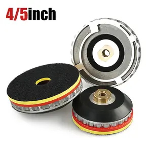 4"/5"(100MM/125MM) Snail Lock Backer Pad - Aluminum-Rubber Hybrid Base for Sanding Discs - Angle Grinder Adapter Pad w/ Non-Slip Design 5/8-11 Power Tool Accessories