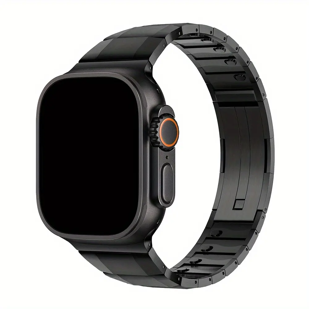 Men Stainless Steel Band for Iwatch Ultra 2 49mm Serise 10 46mm Luxury Strap for Apple Watch 9 8 7 6 5 4 Se 45mm 44mm Metal Bracelet, Smart Watch Accessories, Smartwatch Strap, Smart Watch Straps
