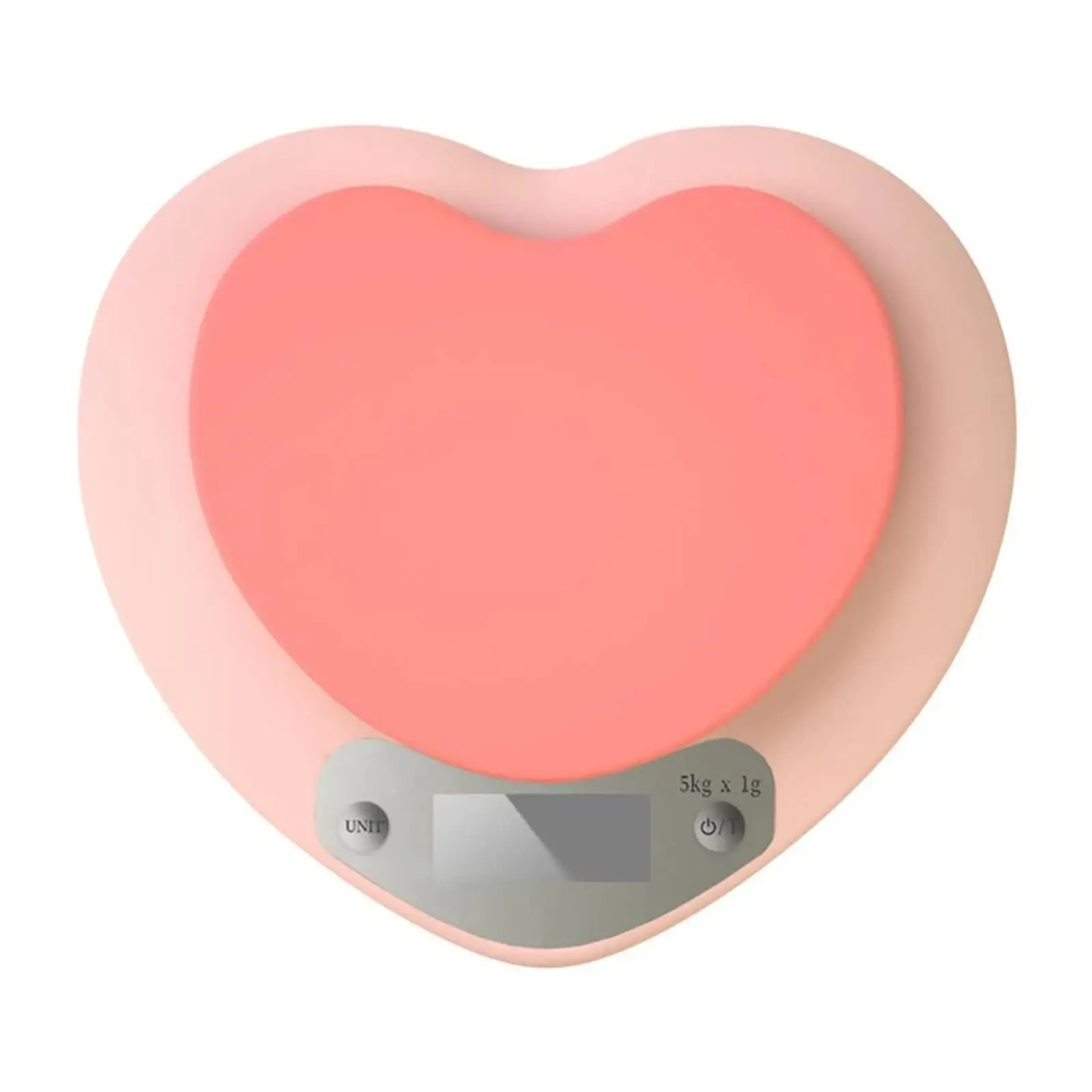 Cute Kitchen Scale  Digital Food With Lcd Display 11 Ib (5kg) Capacity 0.03 Oz (1g) Precise Weight Measuring For Baking Cooking (pink)