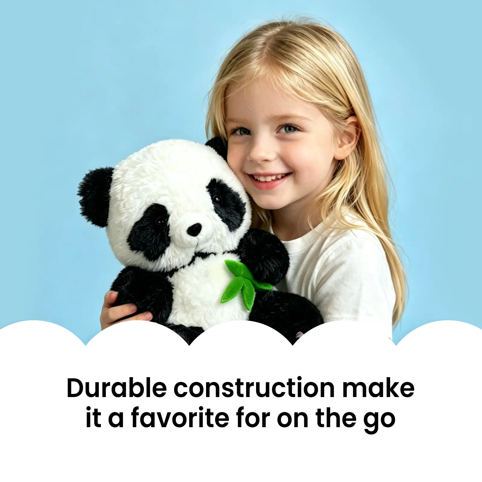 Haivivi Cute Plush Toy for Kids, Soft Stuffed Animal Companion, Adorable Cuddle Toy for Boys and Girls, Birthday Gift, Holiday Gift, Comfort Toy