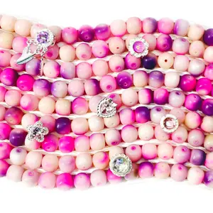 L1184]Bodhi Peach Sukura DIY Beads DIY Charms Set LL