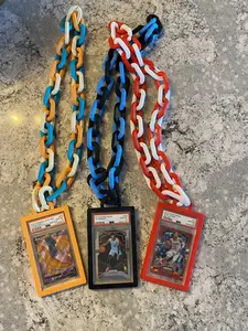Customizable PSA Slab Chain Necklace - 3D Printed holder for Graded Trading cards