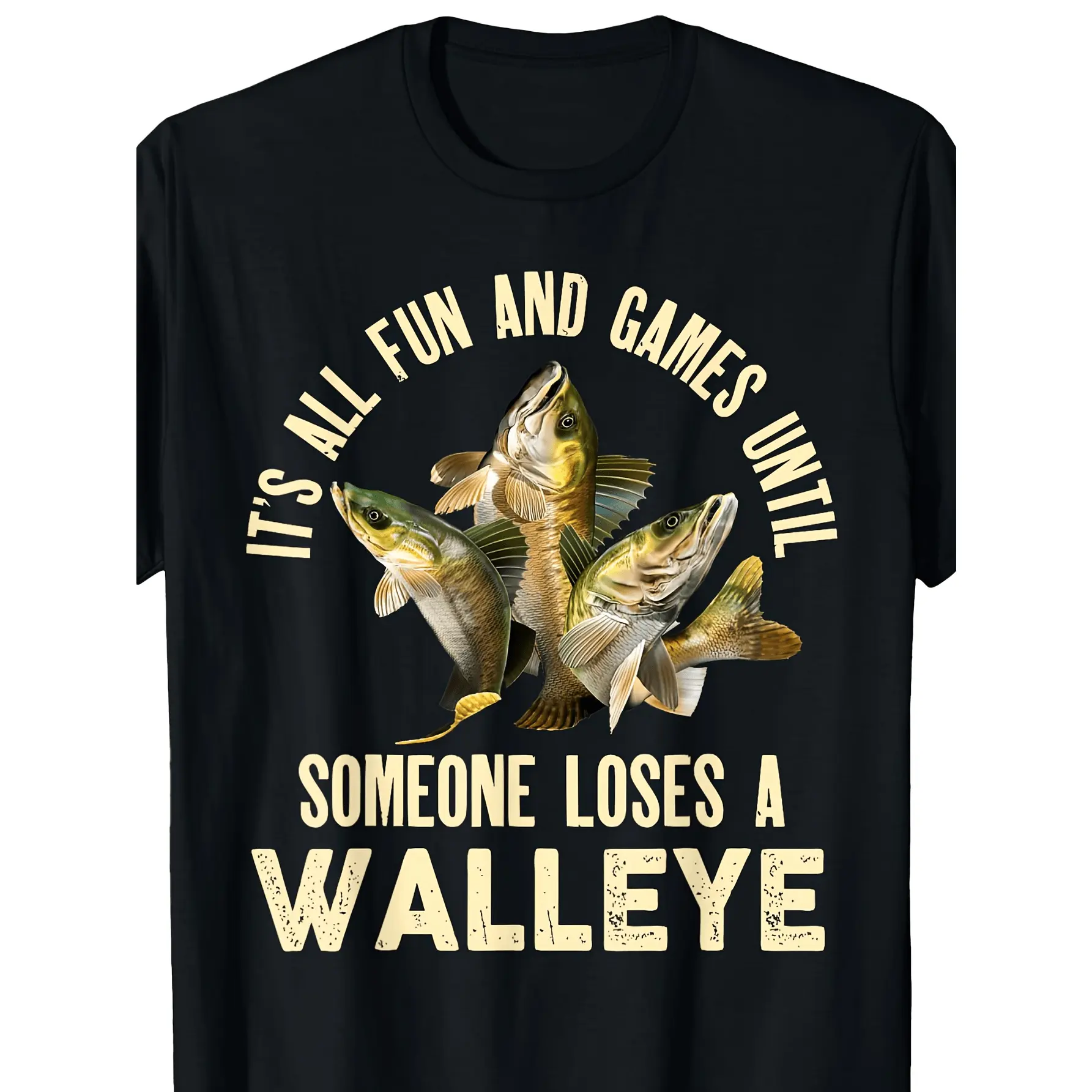 Humorous Walleye Fishing TShirt for Men Casual Summer Outdoor Wear Gift for Anglers and Fishing Enthusiasts Vibrant Durable and Breathable Graphic Tee