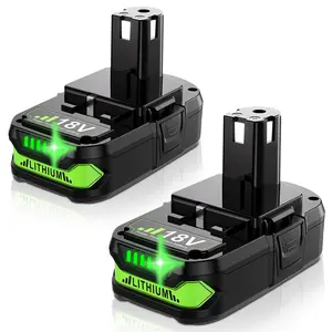 Upgraded 3.5Ah 18V Battery for Ryobi 18V Battery Lithium-ion Battery for Ryobi 18V ONEPLUS Battery P102 P108 P189 P190 P197 P100 P107 for 18V Ryobi Battery Replacement Cordless Tool Battery 2PACK