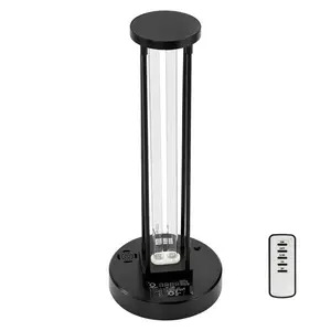 UV Light, 36W Ultraviolet Lamp with Ozone Purifier, UVC Lamp with 30/60/120 Minutes 3-Gear Timer and Remote Control, for Room up to 400 sqft, UVO Lights for Living Room, Bedroom, Hotel, School