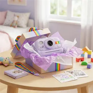 Clearance Sale S9 Instant Print Camera & 32GB HD Digital Printer - 4X More Storage Than 8GB, 2.4 in Screen, Silicone Design, Portable/Kids Camera, US FBT Warehouse 24h Delivery, Perfect Birthday Gift with Photo & Video Recording, Portable Camera, Photo An