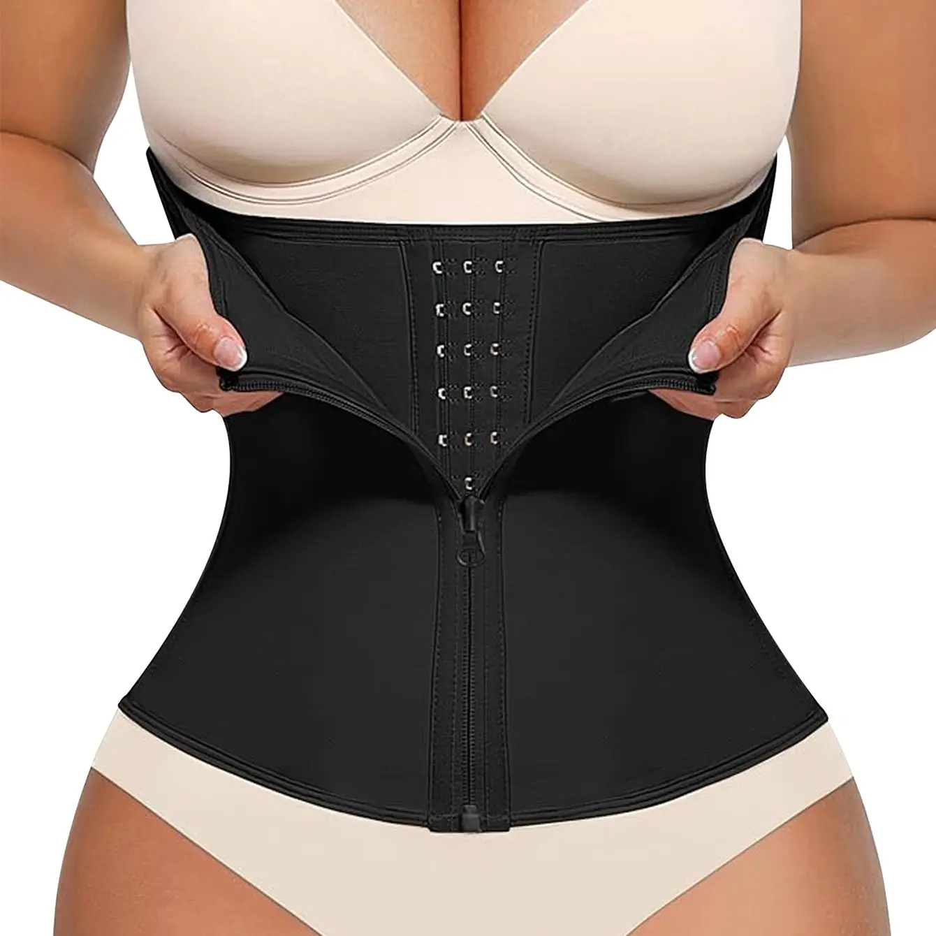 Women's Waist Trainer Belt, Abdominal Binder, Fitness Training Band, Body Shaper, Core Support, Tightening Bra, Waist Cincher, Essential, Shapewear, Basic, Compression Body Shapewear, Fajas Tummy Control