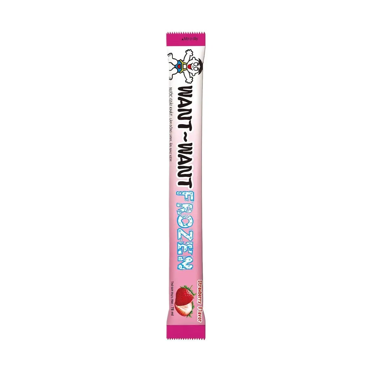 WANT WANT Strawberry Ice Pop 78ml - Frozen Treat for Summer Refreshment & Nostalgic Childhood Memories WANT WANT Strawberry Ice Pop 78ml - Frozen Treat for Summer Refreshment & Nostalgic Childhood Memories