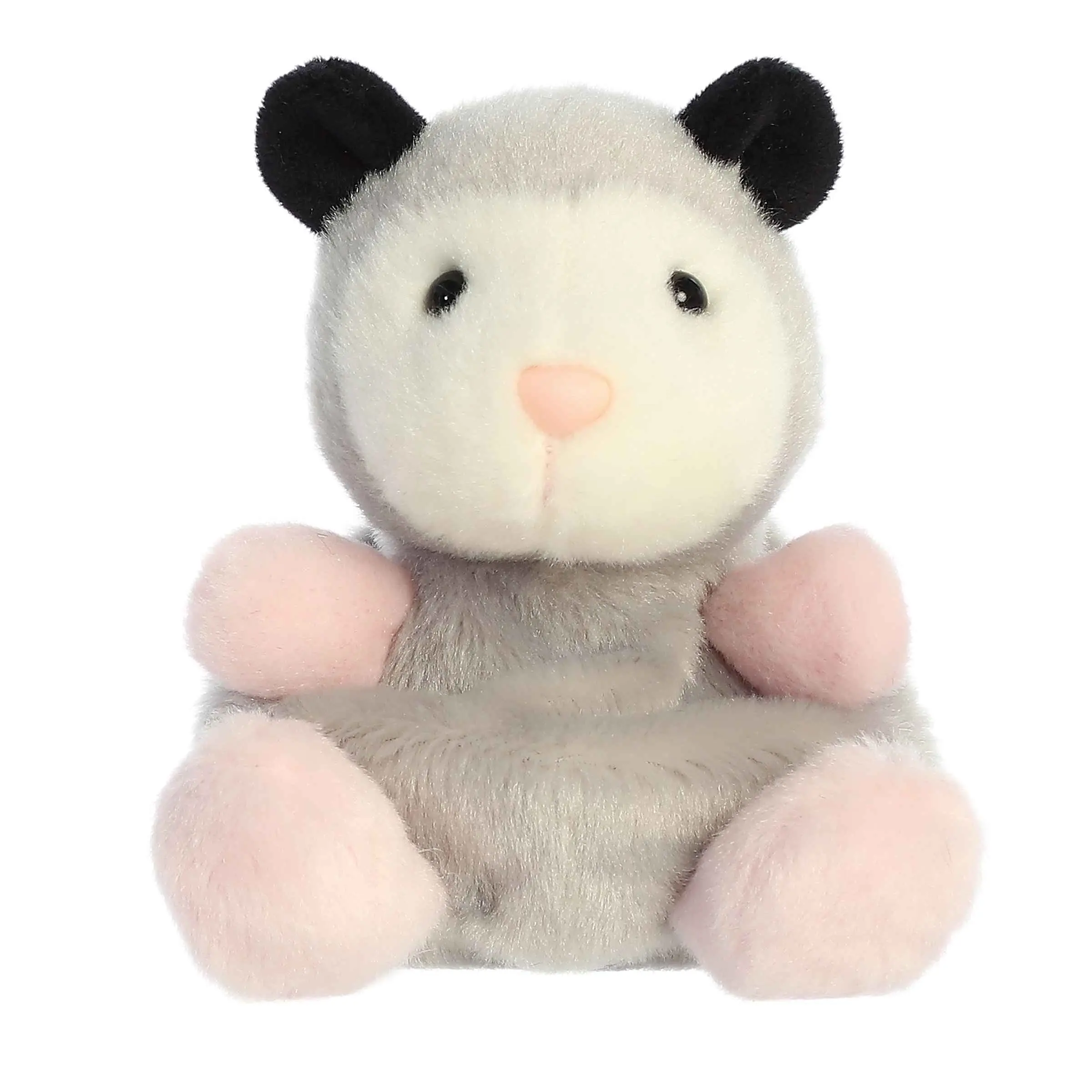 Palm Pals Adorable Sherri Opossum 5 inch Gray Mini Soft Plush Collectable Stuffed Animal