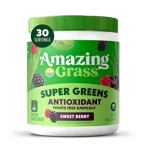 Amazing Grass Greens Blend Antioxidant Sweet Berry, 7.4 Oz, 30 Servings Healthcare Supplement Vitamin Dietary