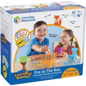 212 MAIN Fox in the Box Interactive Word Play Activity Set - Durable Dog Toy Accessory for Mental Stimulation, Pet Supply with Kids Learning Materials