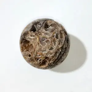 1 count Natural Sphalerite Sphere Energy Druze Quartz Sphere Ball Crystal Gemstone Sculpture Figurine with Stand for Feng Shui Decorative Health Ornament
