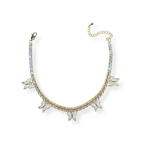 Butterfly Dangle Anklet Jewelry Gold