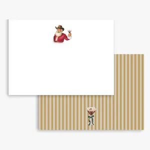 Cowboy Santa Holiday Note Card Set