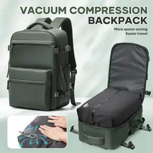 Vacuum Seal Backpack Travel With Pump,Carry On Travel Backpack With Vacuum System,Mochila de Viaje Vacuum,Travel Laptop Backpack