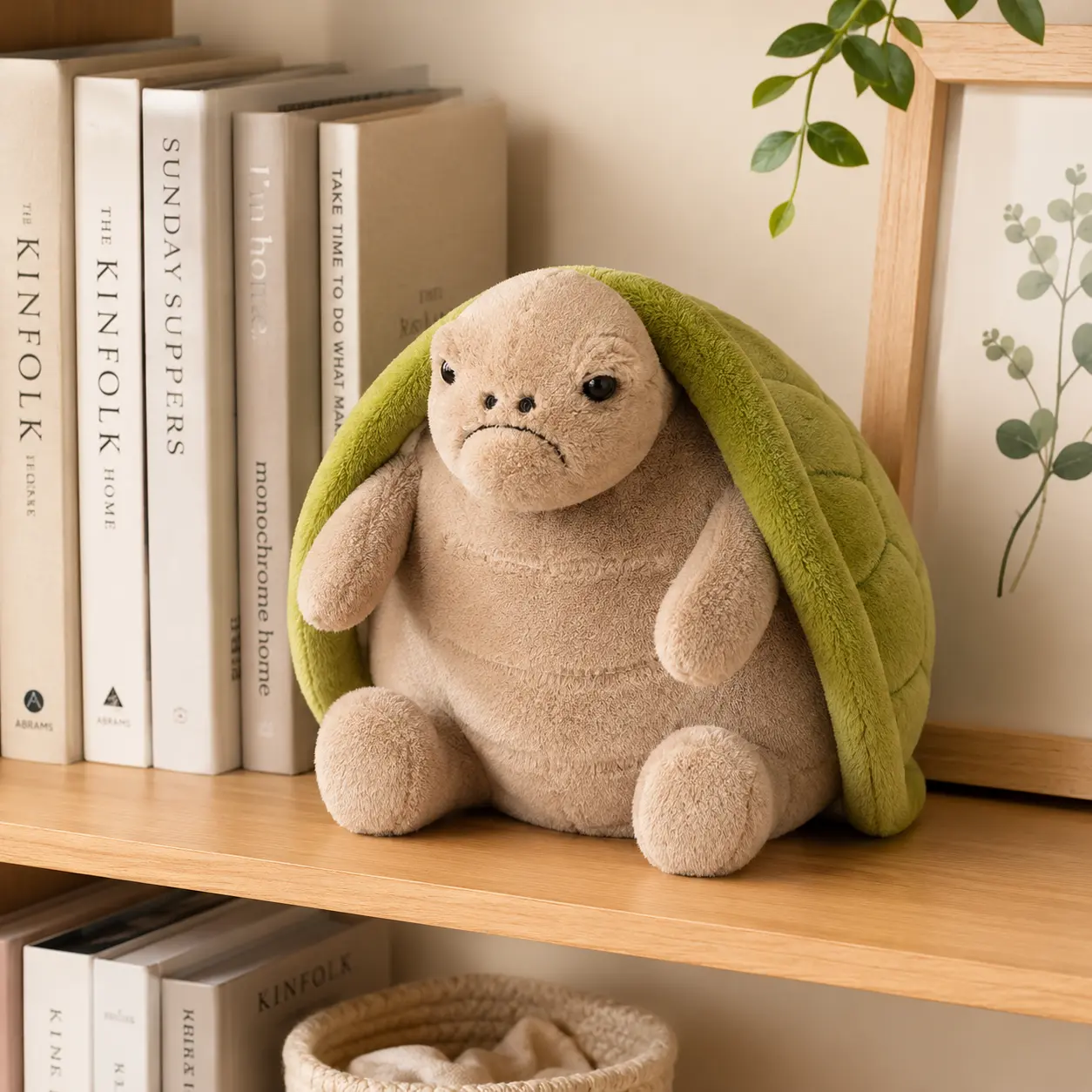 Jellycat Timmy Turtle Plush - Cute Grumpy Turtle Stuffed Animal - Super Soft Plush Gift for Kids & Adults