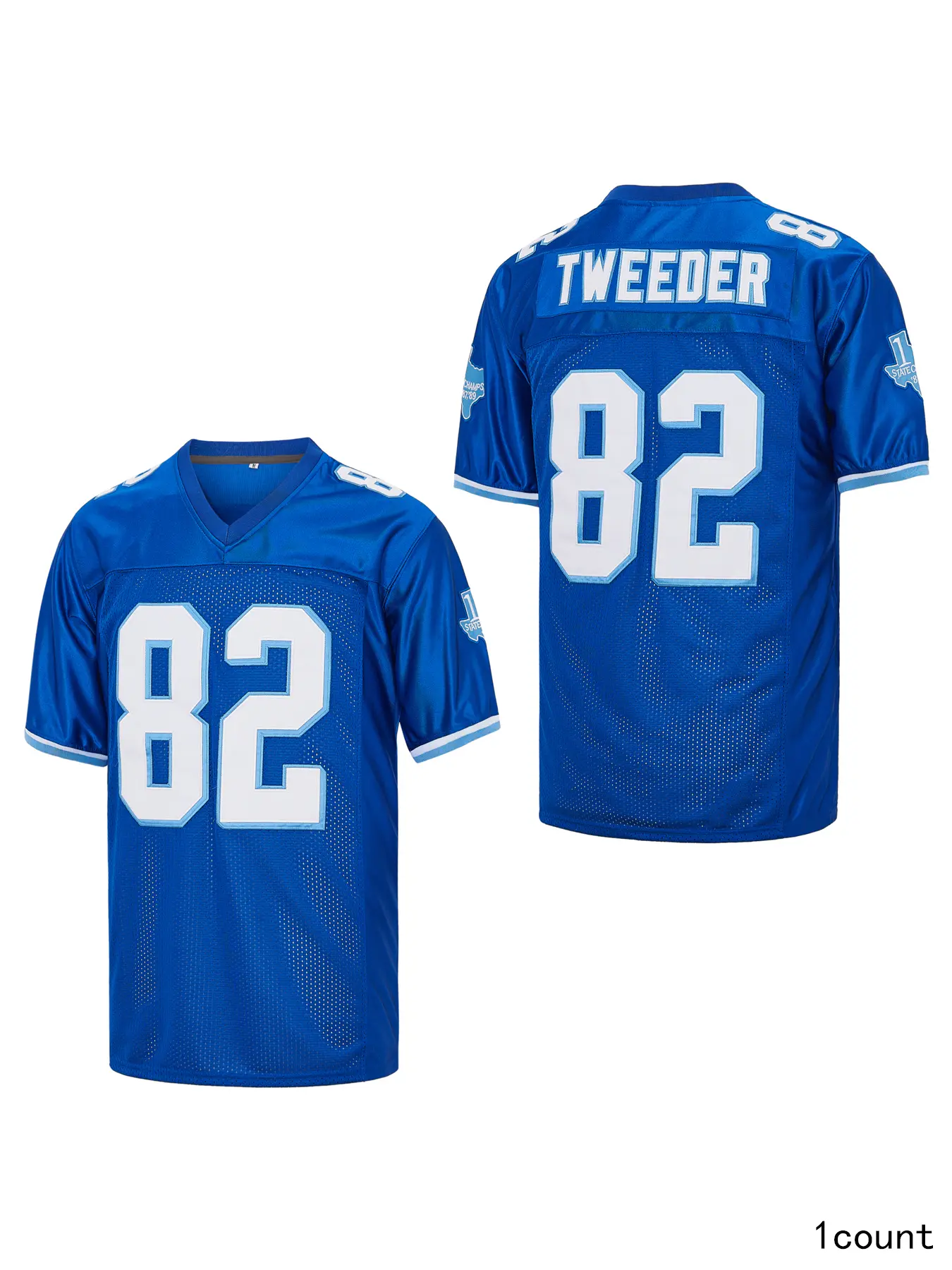 Men's 82 Charlie Tweeder Varsity Blues Movie West Canaan Coyotes Football Jersey Breathable material Fan Sportswear Top