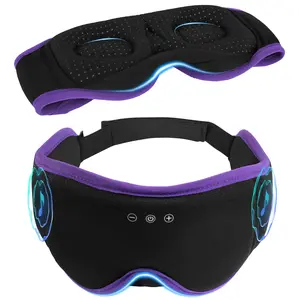 LC-dolida Bluetooth 5.4 Sleep Mask – 3D Contoured Headphones for Side Sleepers, 100% Blackout Eye Cover, 10H Playtime. Ideal for Travel, Meditation, Deep Sleep.