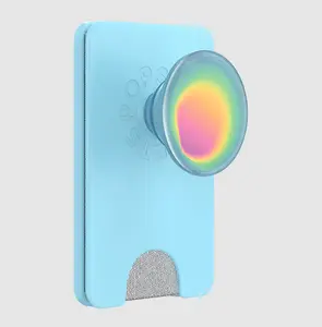 PopSockets MagSafe PopWallet+ - Butterfly Pea Blue Boca Aura, Magnetic Cellphone Stand, Mobile Phone Holder Mount, Electronic Phone Accessories