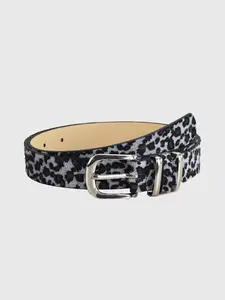 Fashion Leopard Pattern PU Buckle Belt, Street Style Belt, Casual Waistband for Jeans Trousers, Trendy All-match & Exquisite Belt for Birthday Gift