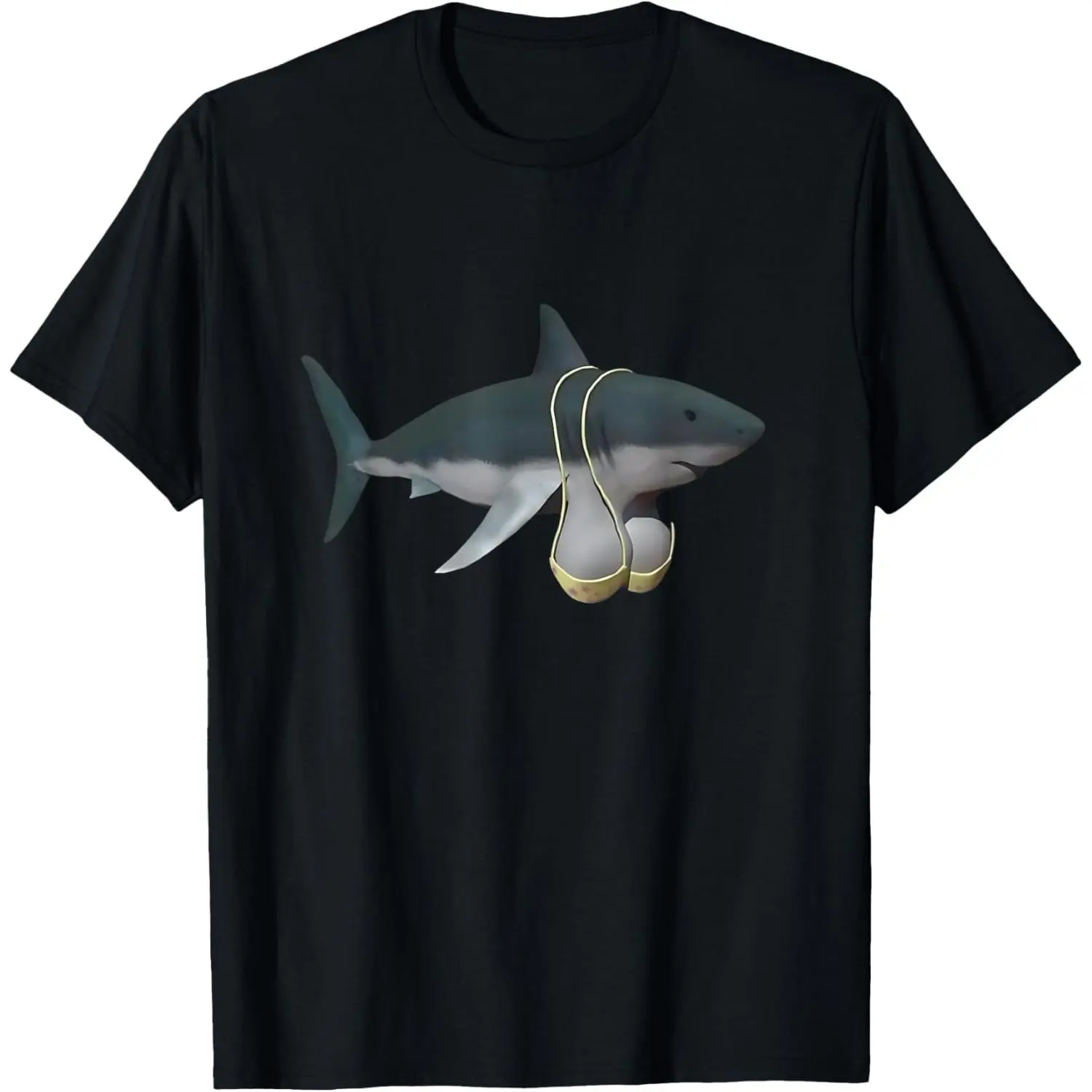 funny shark meme brainrot gen z T-Shirt funny shark meme brainrot gen z T-Shirt