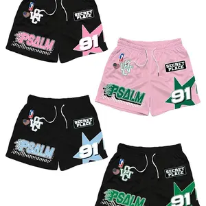 Secret Place Psalm 91 Mesh Shorts Unisex Menswear in Black Pink Green and Blue Styles - Man, Activewear, Sportswear, Sports Clothes, Athletic