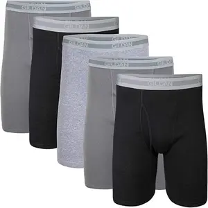 Gildan Mens Underwear Boxer Briefs, 5 Pack