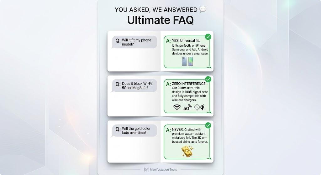 Feng Shui Wealth Manifestation Phone Sticker 3D Gold Foil Lucky Charm Amulet Eastern Spiritual Energy Decal Attract Good Luck Gift Money Magnet Energy Premium 3D Aesthetic Ultra-thin Design Zero Interference Versatile Clean Spiritual Gift